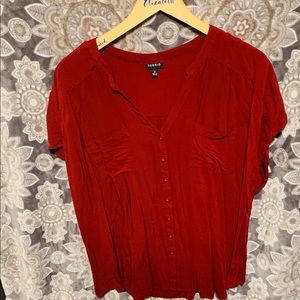 Torrid Red Dolman Challis Blouse